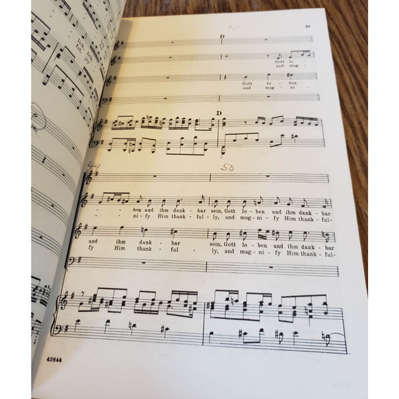 J.S. Bach Choral Works Songbook G Schirmer New York Mass B Minor - Picture 9 of 9